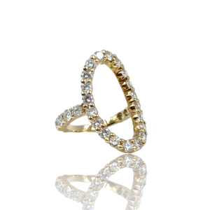 Diamantring med brillanter