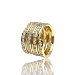 Diamantring med brillanter