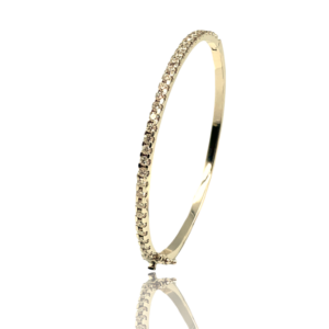 Armring i gult guld med diamanter