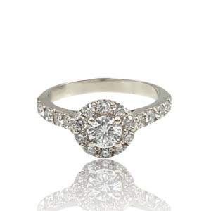 Diamantring i hvidguld med brillanter
