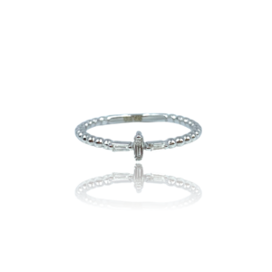 Ring i hvidguld med diamanter