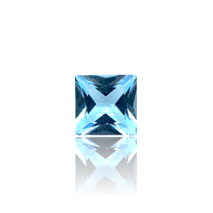 Princess cut Akvamarin