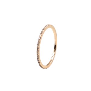 Eternity ring i gult guld med diamanter
