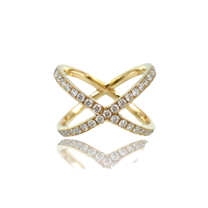 Diamantring med brillanter